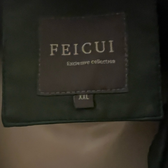 Women's Green Faux Leather Jacket - Picture 2 of 5